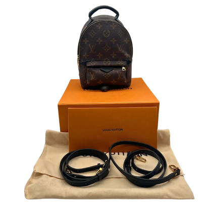 Louis Vuitton Palm Springs Mini Rucksack Monogram Canvas Fullset / sehr gut Louis Vuitton