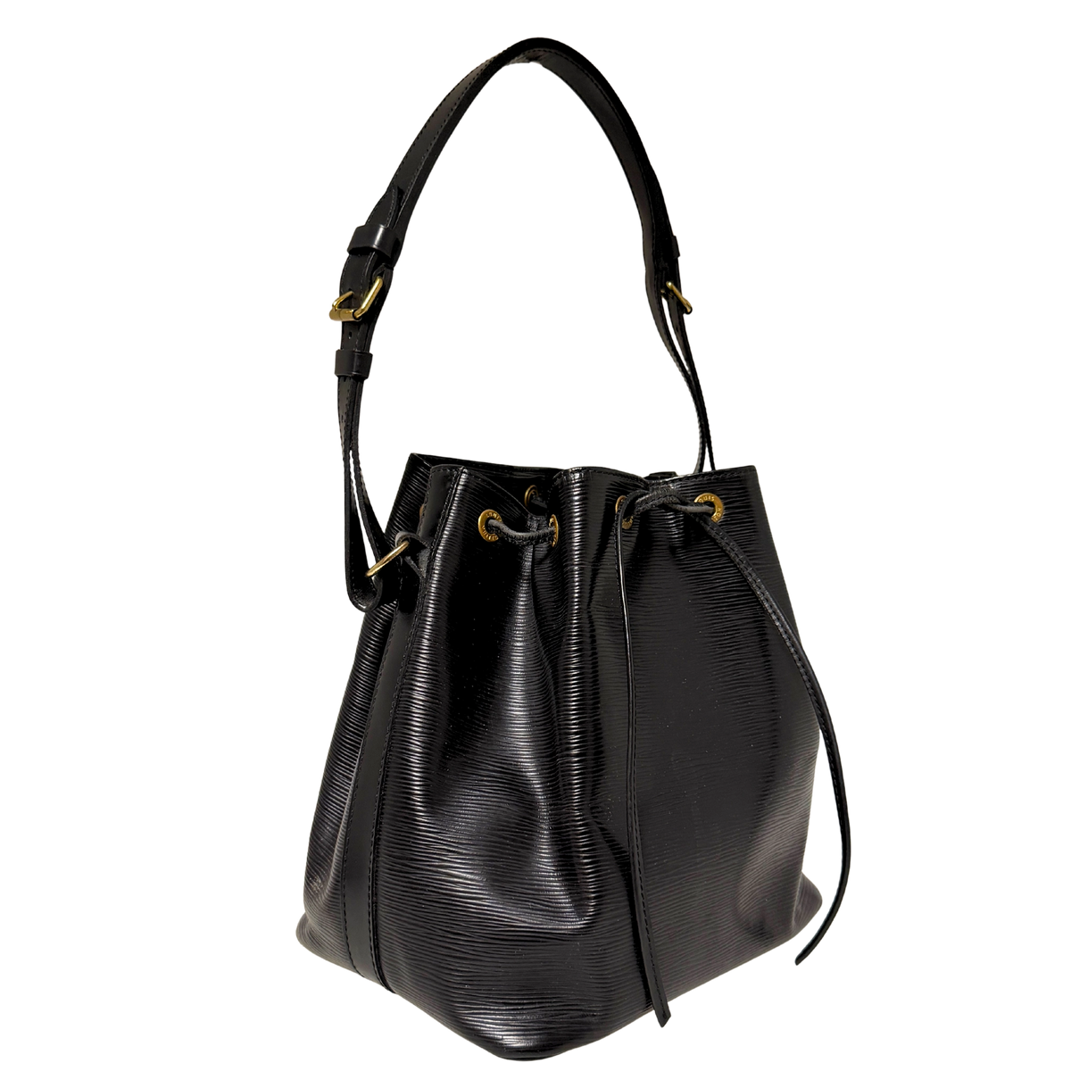 Louis Vuitton Petit Sac Noé Epi Leder Vintage schwarz 1992 / gut Echtheitscheck