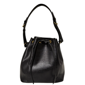Louis Vuitton Petit Sac Noé Epi Leer Vintage zwart 1992