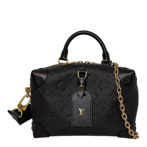 Louis Vuitton Petite Malle Souple leer zwart M45393