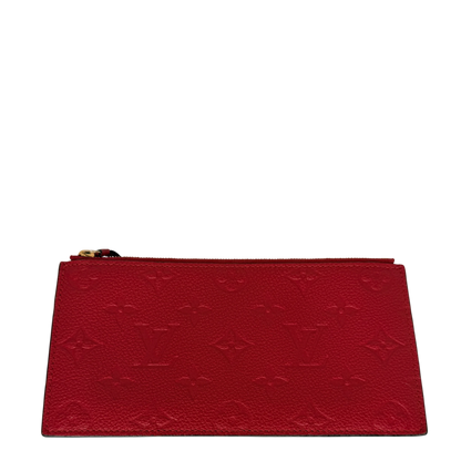 Louis Vuitton Pochette Félicie Monogram Empreinte Scarlet Rot Gold Louis Vuitton