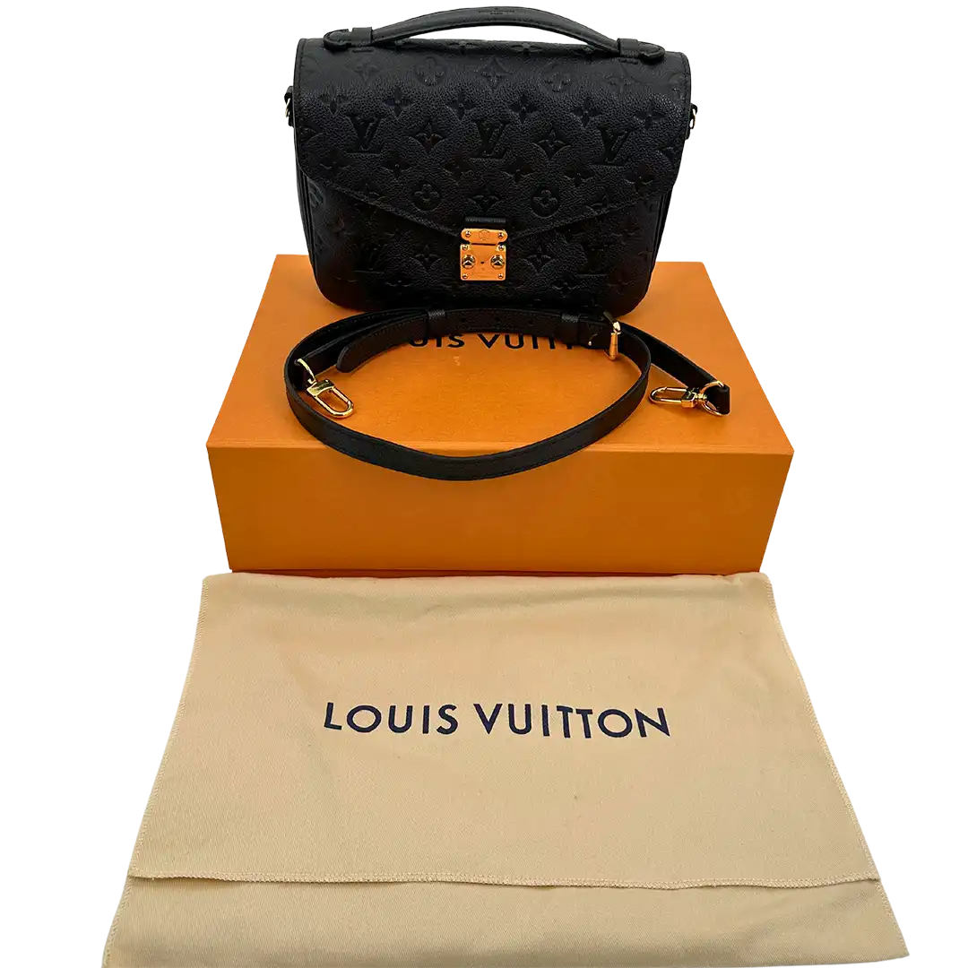 Louis Vuitton Pochette Métis Empreinte Leder schwarz M41487 Fullset / sehr gut Louis Vuitton