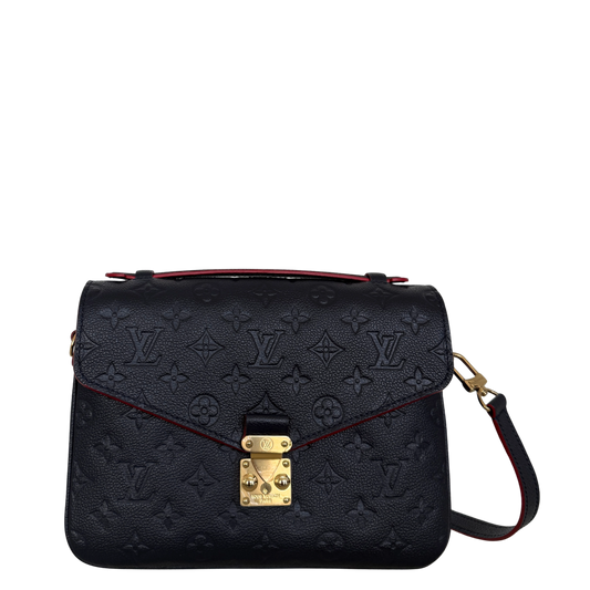 Louis Vuitton Pochette Métis Empreinte Leder M44071 Marineblau Fullset / neuwertig Louis Vuitton