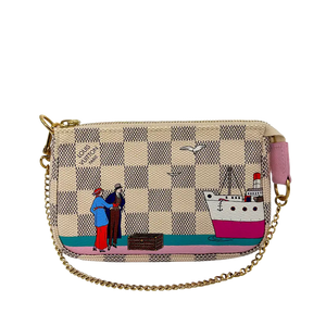 Louis Vuitton Pochette Accessoires Damier Azur Illustre Transatlantic