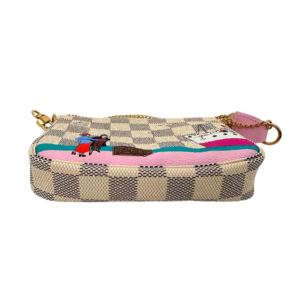 Louis Vuitton Pochette Accessories Damier Azur Illustre Transatlantic Fullset / neu Louis Vuitton