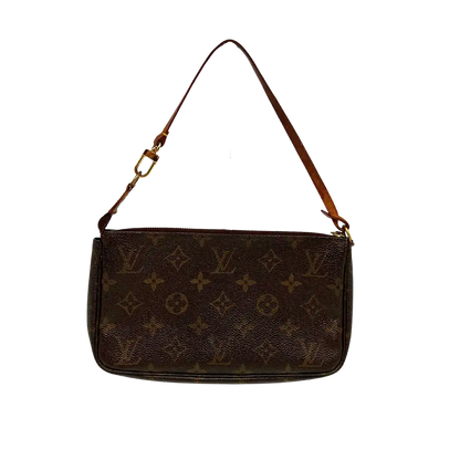 Louis Vuitton Pochette Accessoires Monogram Canvas  M51980 Braun / gut Louis Vuitton