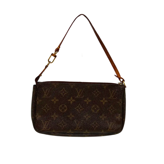 Louis Vuitton Pochette Accessoires Monogram Canvas  M51980 Braun / gut Louis Vuitton