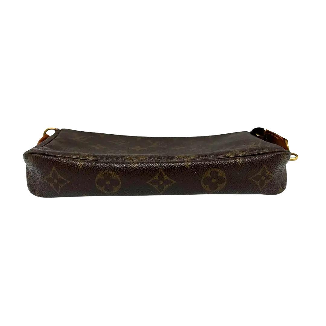 Louis Vuitton Pochette Accessoires Monogram Canvas  M51980 Braun / gut Louis Vuitton