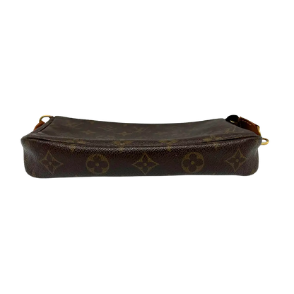 Louis Vuitton Pochette Accessoires Monogram Canvas  M51980 Braun / gut Louis Vuitton