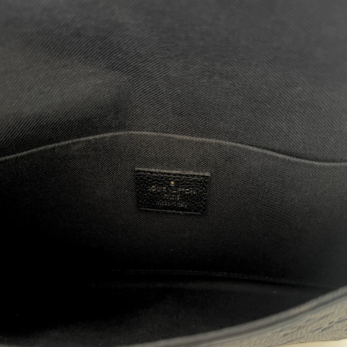 Louis Vuitton Félicie Pochette Empreinte Leder schwarz Fullset / sehr gut Louis Vuitton