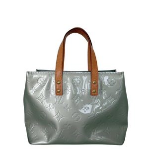 Louis Vuitton Reade PM Handtas Monogram Vernis zilver