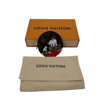 Louis Vuitton runde Geldbörse Eisbären XMAS 2017 M62088 Fullset / neu Louis Vuitton