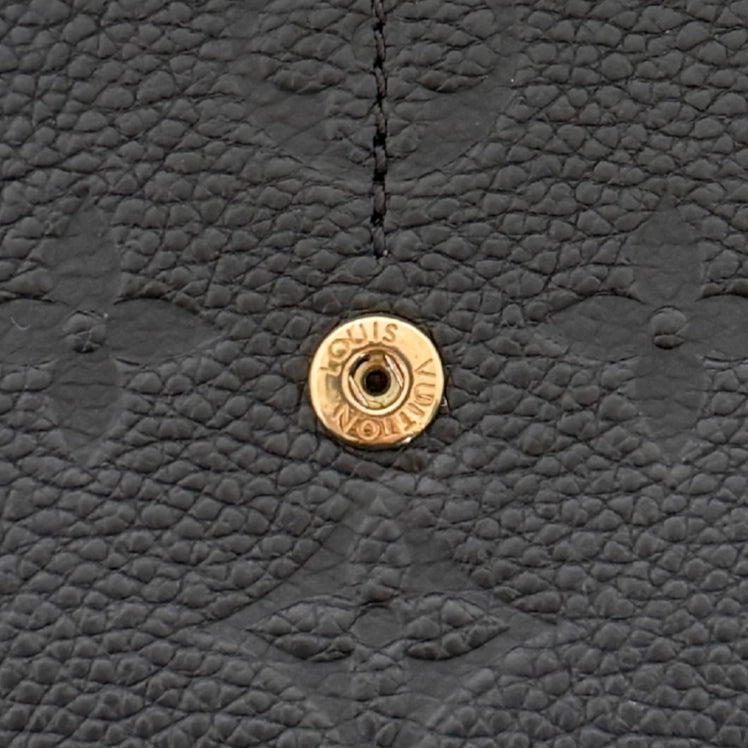 Louis Vuitton Sarah Geldbörse Monogram Empreinte M61182 Schwarz / sehr gut Louis Vuitton