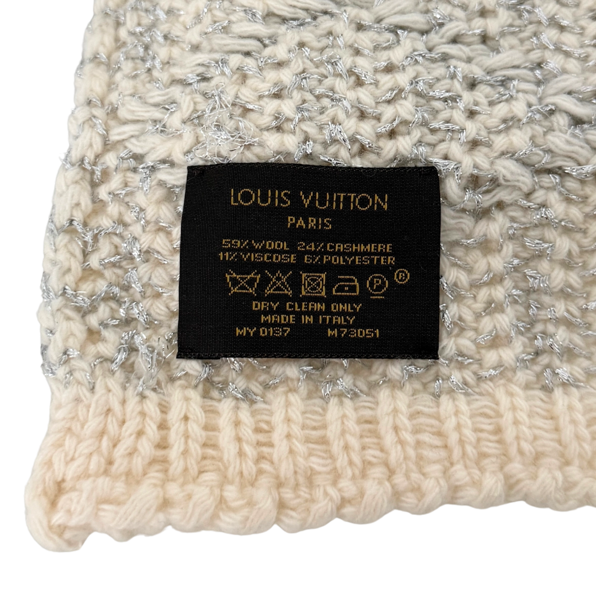 Louis Vuitton Strickschal Creme Beige  / sehr gut Louis Vuitton