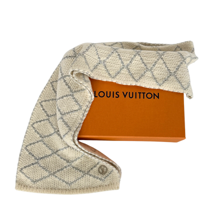Louis Vuitton Strickschal Creme Beige  / sehr gut Louis Vuitton