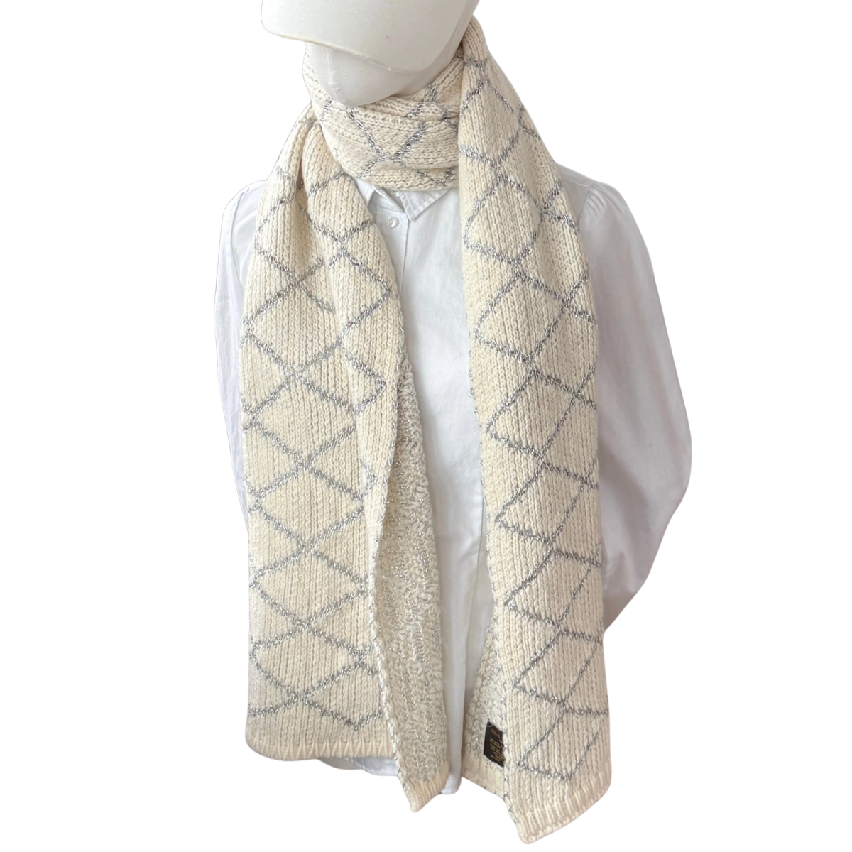 Louis Vuitton Strickschal Creme Beige  / sehr gut Louis Vuitton
