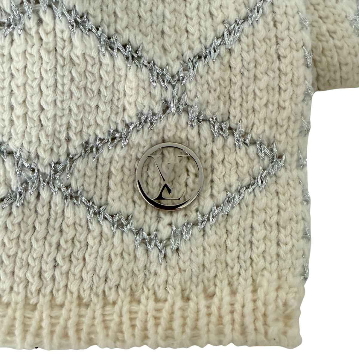 Louis Vuitton Strickschal Creme Beige  / sehr gut Louis Vuitton