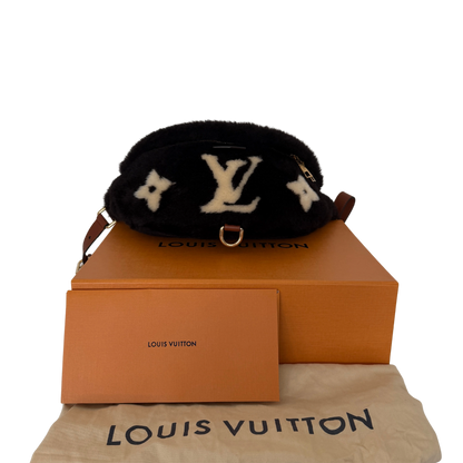 Louis Vuitton Shearling Monogram Bumbag Chocolate Cream Fullset / neuwertig Louis Vuitton