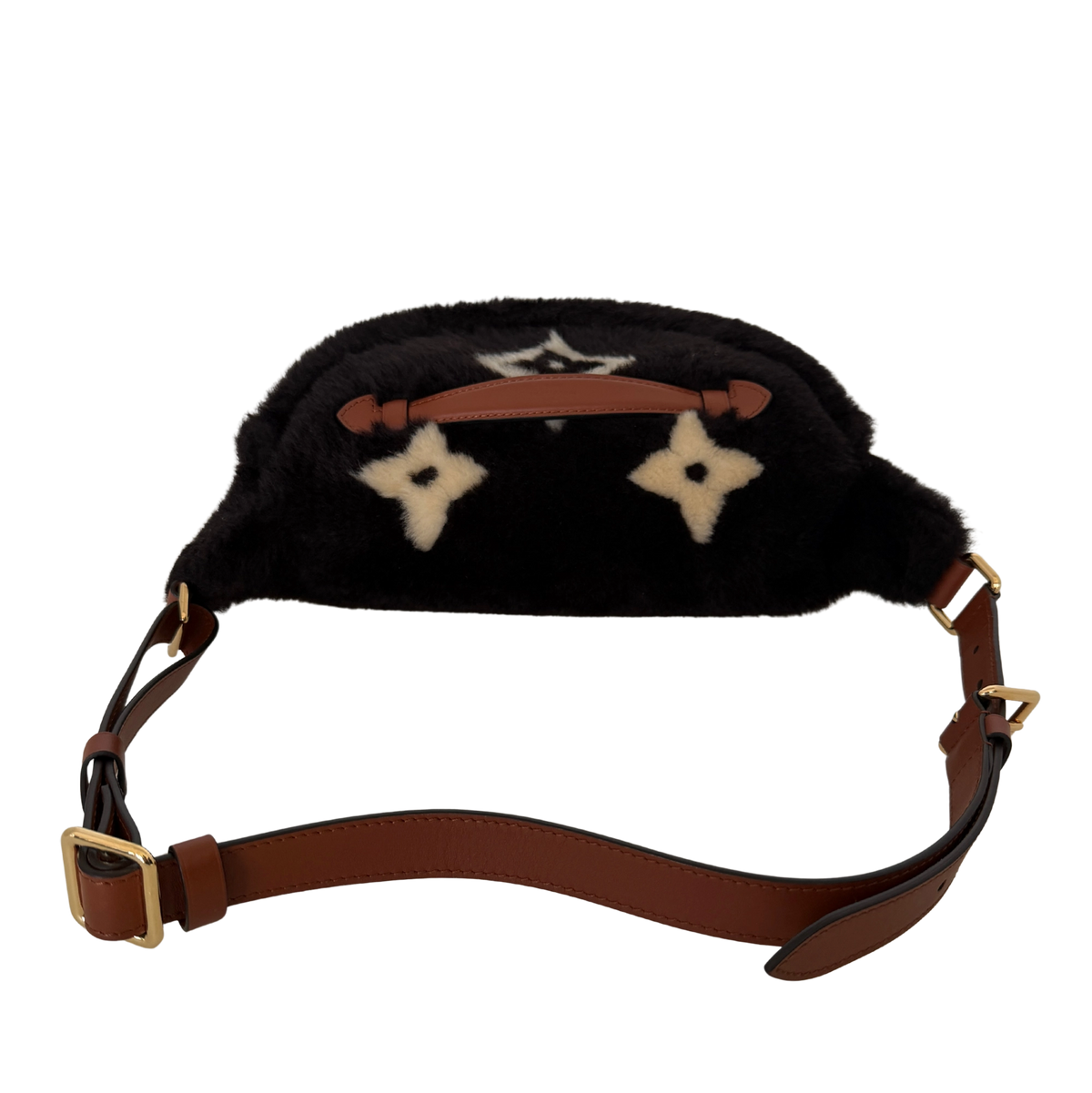 Louis Vuitton Shearling Monogram Bumbag Chocolate Cream Fullset / neuwertig Louis Vuitton