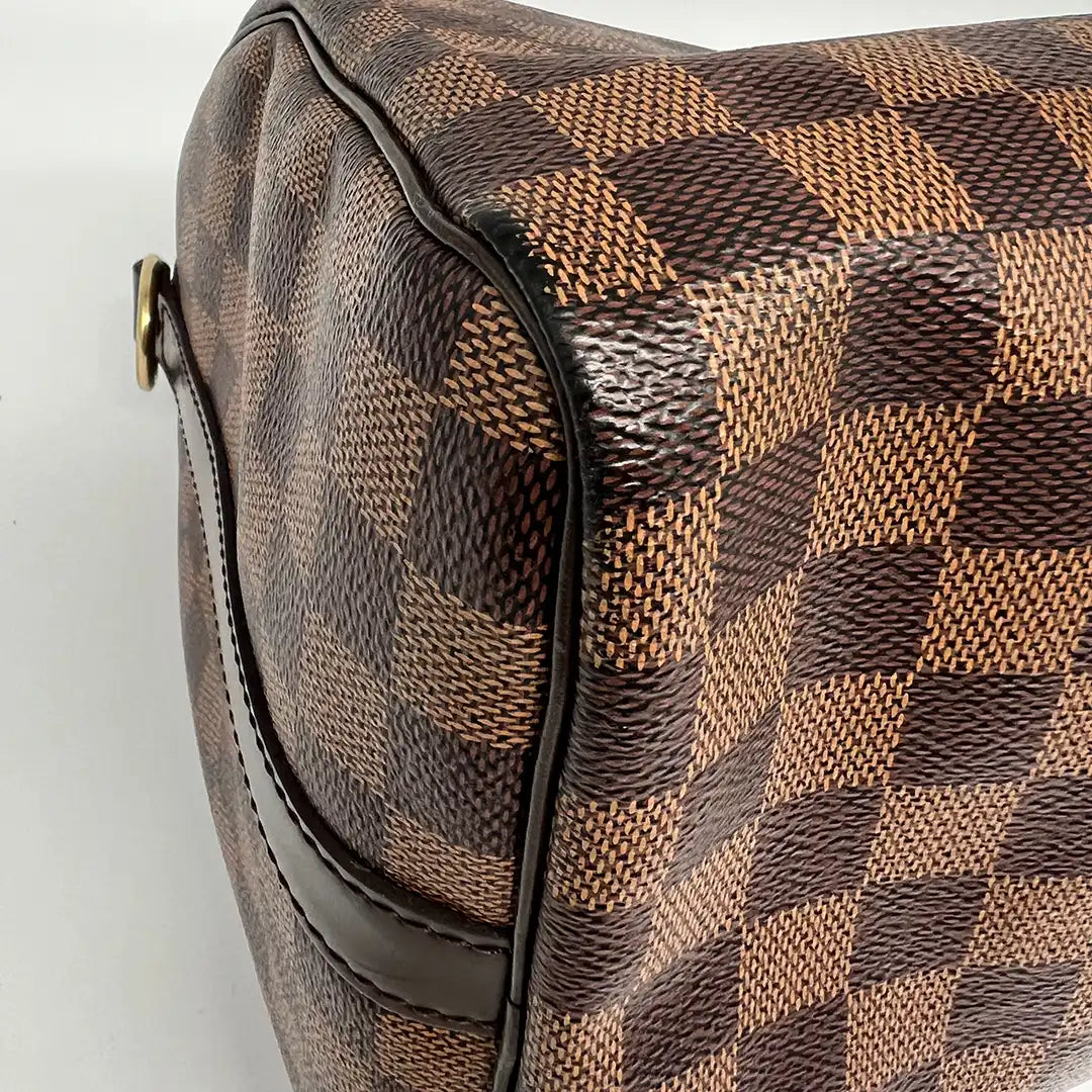 Louis Vuitton Speedy 30 Bandouliere Damier Ebene / akzeptabel Louis Vuitton