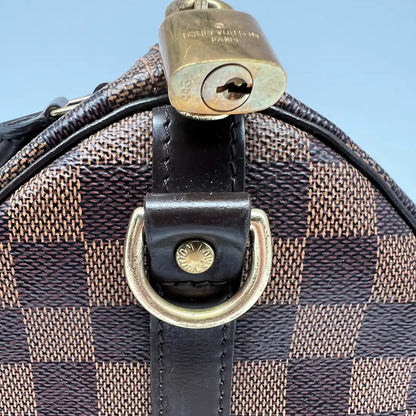 Louis Vuitton Speedy 30 Bandouliere Damier Ebene / akzeptabel Louis Vuitton