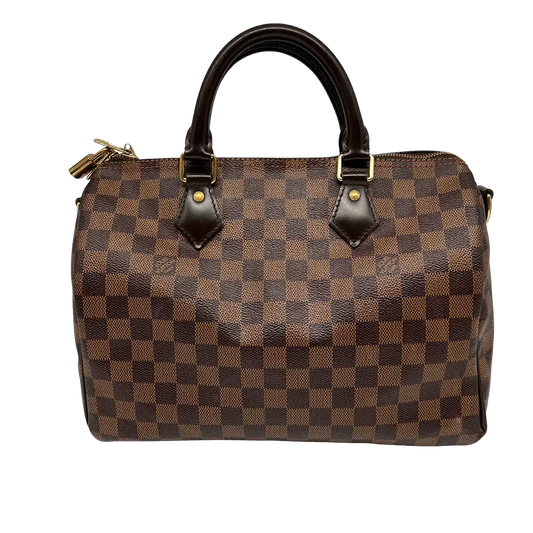 Louis Vuitton Speedy 30 Bandouliere Damier Ebene / akzeptabel Louis Vuitton