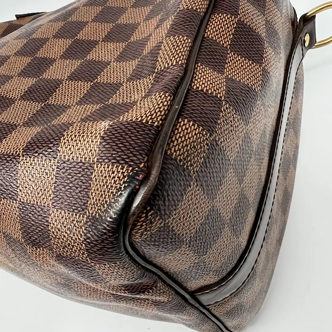 Louis Vuitton Speedy 30 Bandouliere Damier Ebene / akzeptabel Louis Vuitton