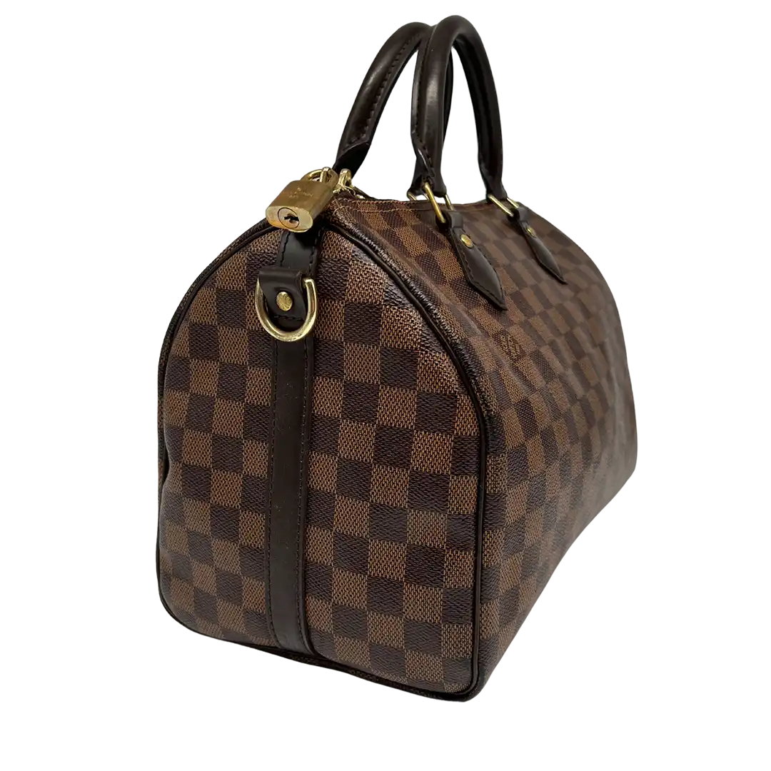 Louis Vuitton Speedy 30 Bandouliere Damier Ebene / akzeptabel Louis Vuitton
