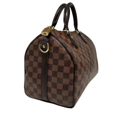 Louis Vuitton Speedy 30 Bandouliere Damier Ebene / akzeptabel Louis Vuitton