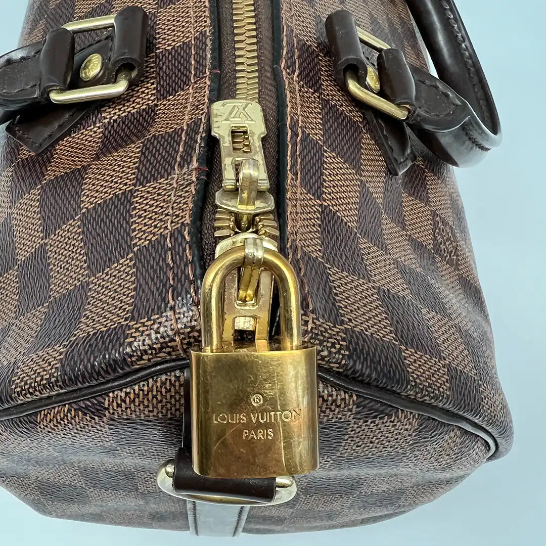 Louis Vuitton Speedy 30 Bandouliere Damier Ebene / akzeptabel Louis Vuitton