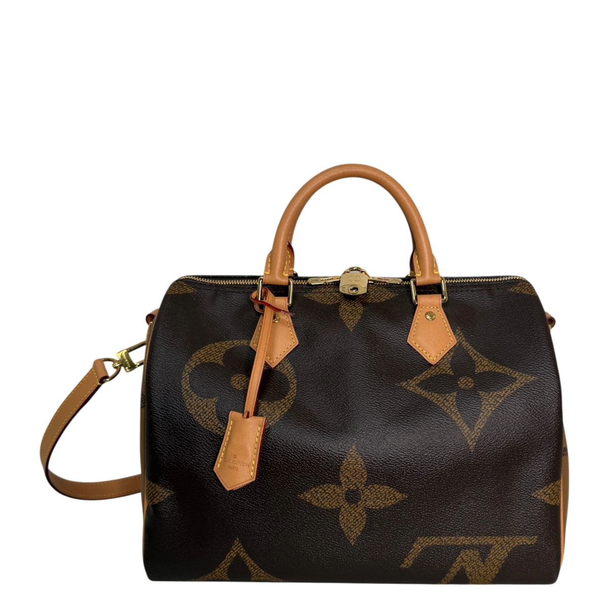 Louis Vuitton Speedy 30 Bandouliere Monogram Giant Reverse Louis Vuitton