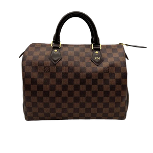 Louis Vuitton Speedy 30 Damier Ebene Hot Stamping K.M.