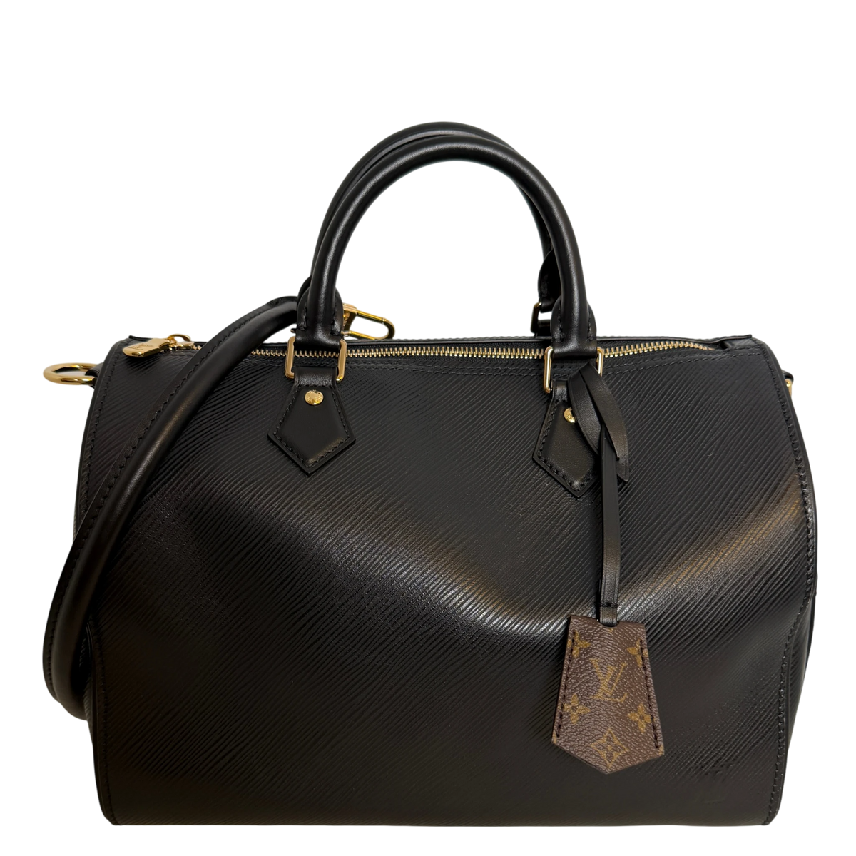 Louis Vuitton Speedy Soft 30 Epi Leder Schwarz Gold