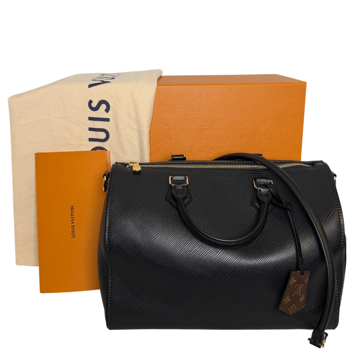 Louis Vuitton Speedy Soft 30 Epi Leder Schwarz Gold – Ansicht 11