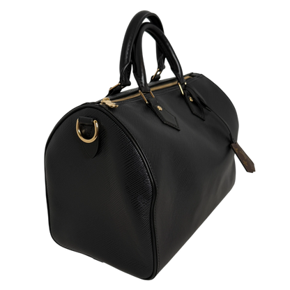 Louis Vuitton Speedy Soft 30 Epi Leder Schwarz Gold – Ansicht 2