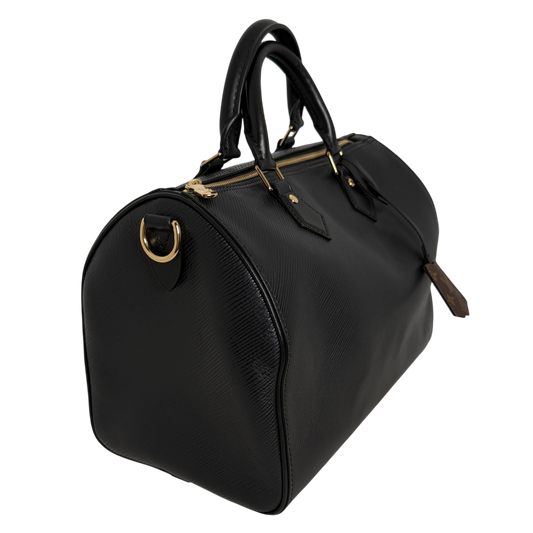 Louis Vuitton Speedy Soft 30 Epi Leder Schwarz Gold – Ansicht 2