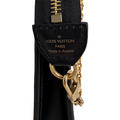 Louis Vuitton Toiletry Pouch On Chain Raffia Beige Schwarz Louis Vuitton