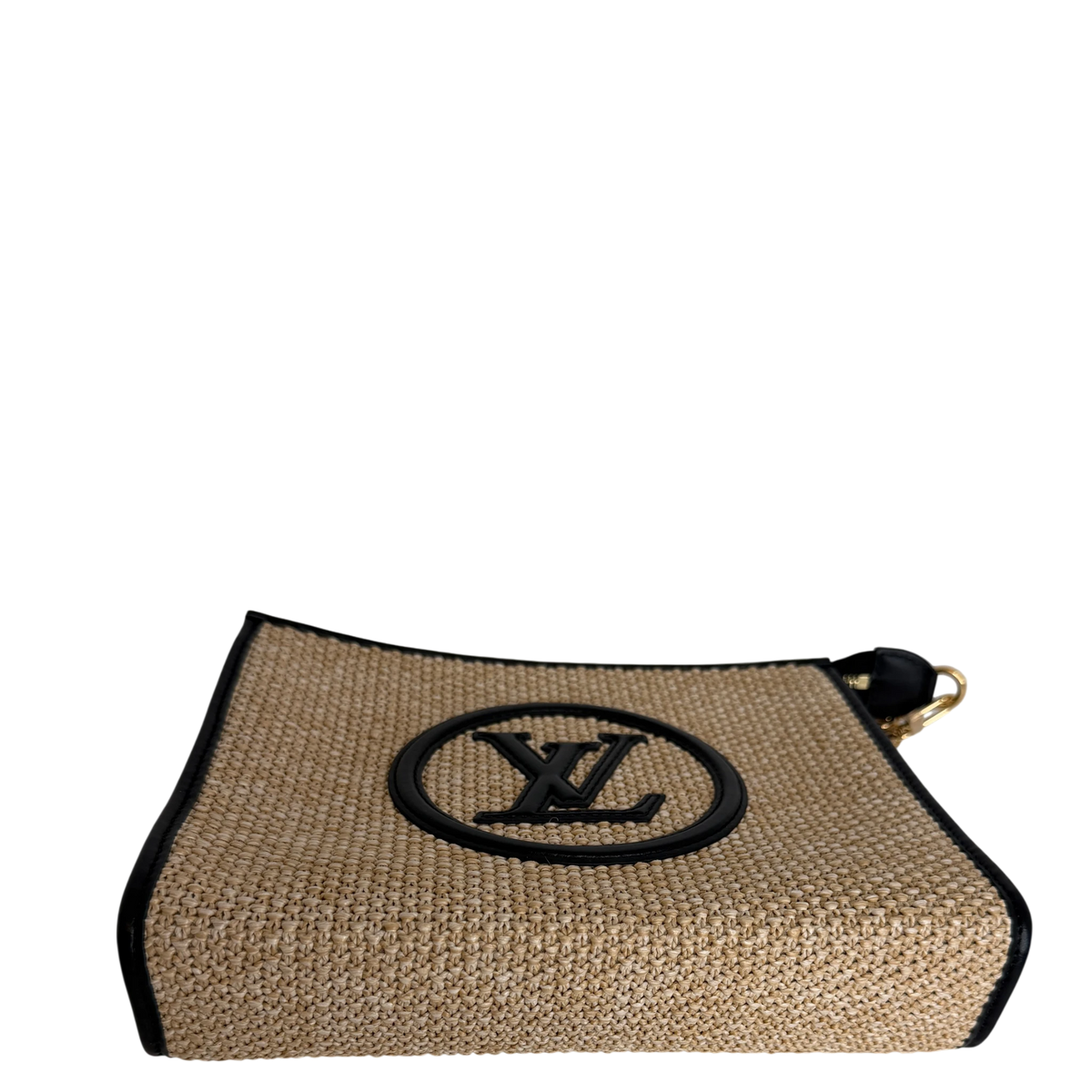 Louis Vuitton Toiletry Pouch On Chain Raffia Beige Schwarz Louis Vuitton
