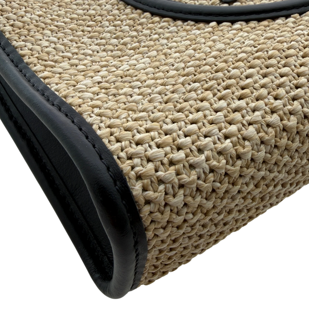 Louis Vuitton Toiletry Pouch On Chain Raffia Beige Schwarz Louis Vuitton