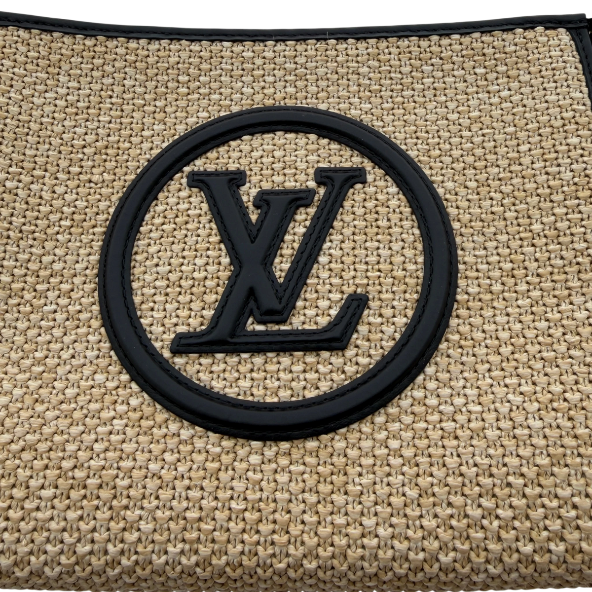 Louis Vuitton Toiletry Pouch On Chain Raffia Beige Schwarz Louis Vuitton