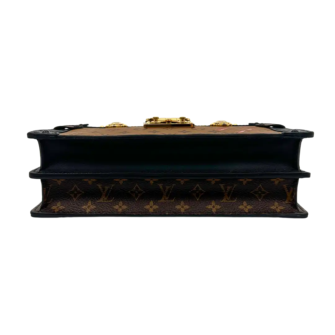 Louis Vuitton Monogram Reverse Trunk Clutch Schultertasche Fullset / Neu Echtheitscheck