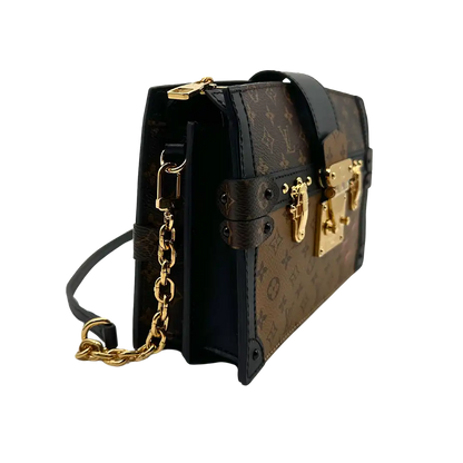 Louis Vuitton Monogram Reverse Trunk Clutch Schultertasche Fullset / Neu Echtheitscheck