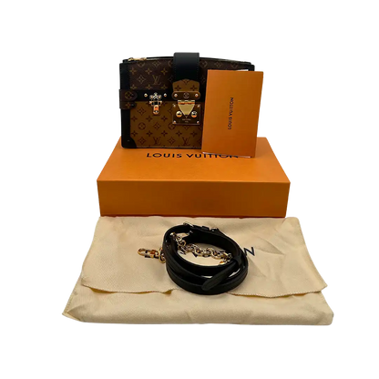 Louis Vuitton Monogram Reverse Trunk Clutch Schultertasche Fullset / Neu Echtheitscheck