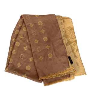 Louis Vuitton Zijden Sjaal Shine Gold