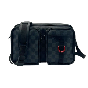 Louis Vuitton Utility Messenger Damier Graphite / zeer goed SPECIALE AANBIEDING