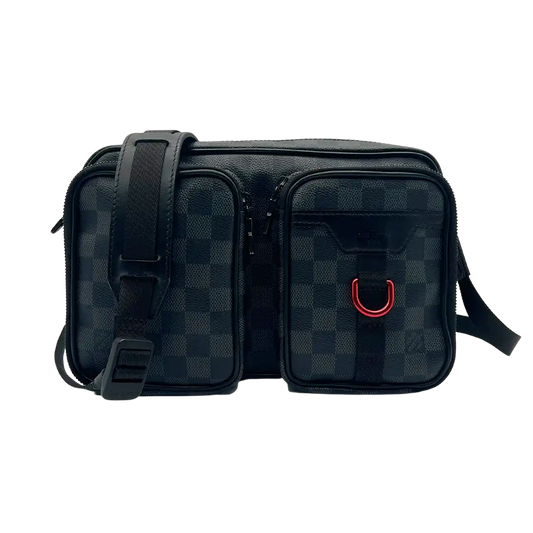 Louis Vuitton Utility Messenger Damier Graphite Fullset / sehr gut SONDERANGEBOT Louis Vuitton