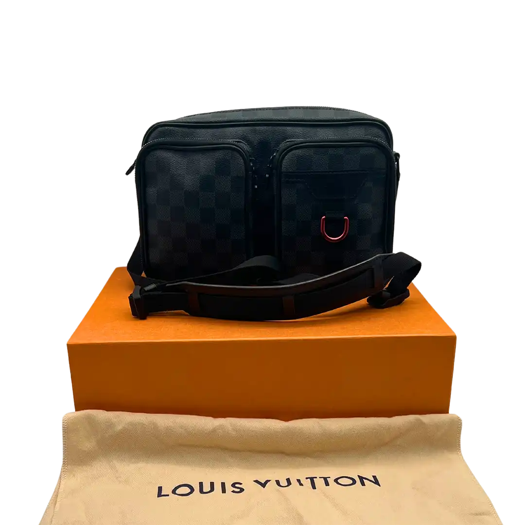 Louis Vuitton Utility Messenger Damier Graphite Fullset / sehr gut SONDERANGEBOT Louis Vuitton
