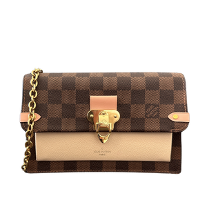 Louis Vuitton Vavin Chain Portemonnee Damier Ebene N60237 Crème