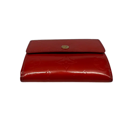 Louis Vuitton Vernis Geldbörse Vintage rot Lackleder/ akzeptabel Louis Vuitton