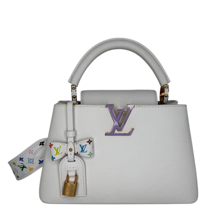 Louis Vuitton x Takashi Murakami Capucines BB Weiß Fullset / neuwertig Louis Vuitton